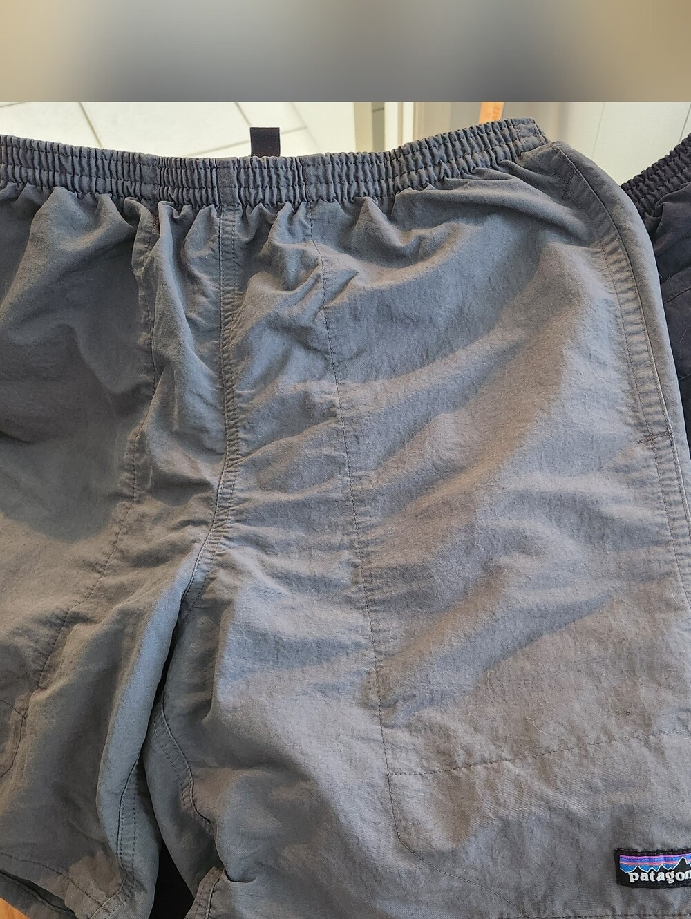 Patagonia Men's Slate Gray And black Elastic-Waist Hybrid Shorts